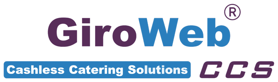 Logo von GiroWeb&reg; mit dem Slogan "Cashless Catering Solutions" und den Initialen CCS.