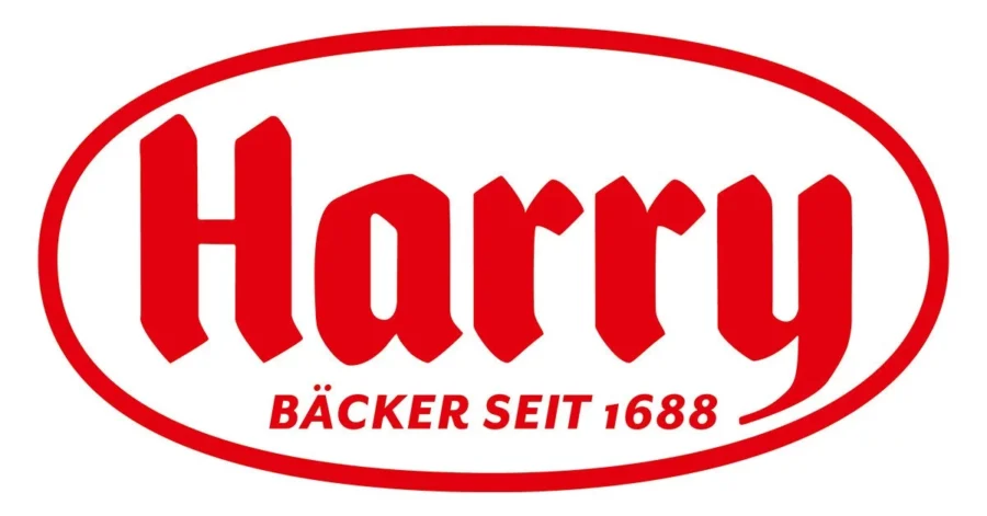 Logo von Harry, Bäcker seit 1688, in roter Schrift auf weißem Hintergrund.