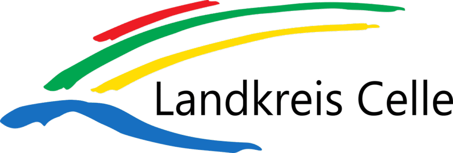 Logo mit bunten, geschwungenen Linien in Rot, Grün und Gelb, darunter der Schriftzug „Google Play“.