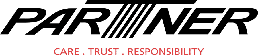 Logo mit den Wörtern "CARE. TRUST. RESPONSIBILITY." in roter Schrift auf schwarzem Hintergrund.